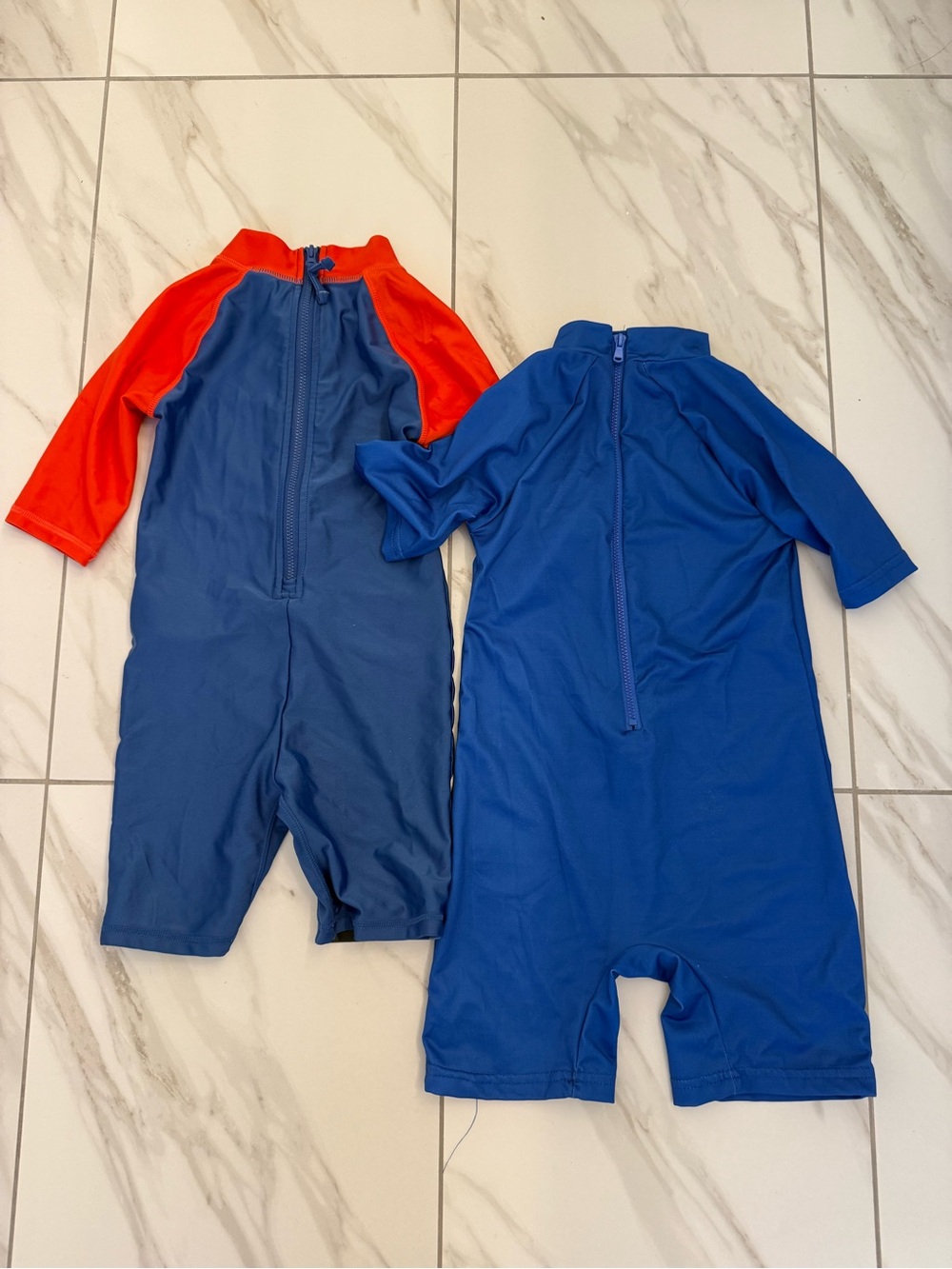 Bundle! Spiderman Themed Kids Swimsuit Costume 4T and Sneakers Size 10 - Picture 3 of 13